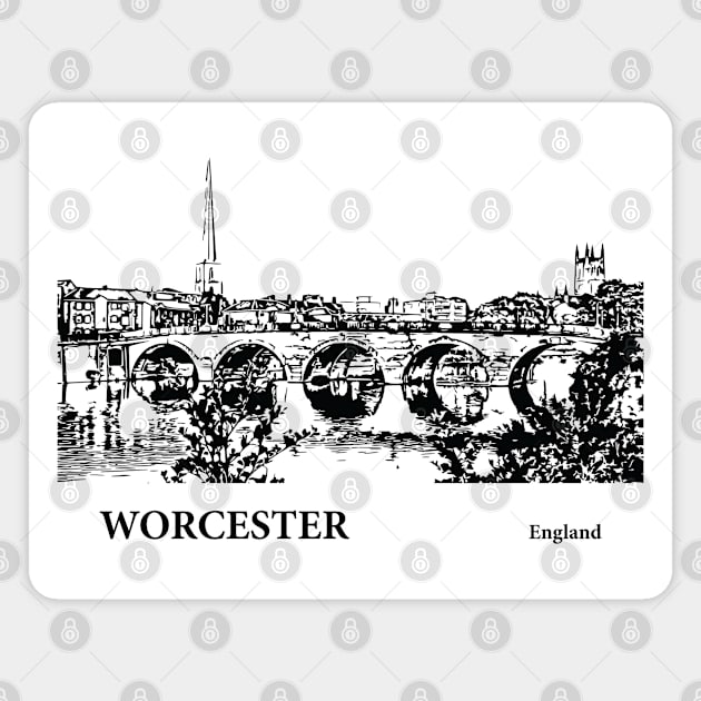 Worcester England Magnet by Lakeric